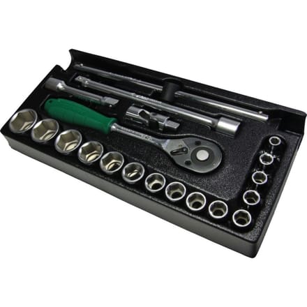 Dopsleutelset HANS 1/2 inch 23 Stuk