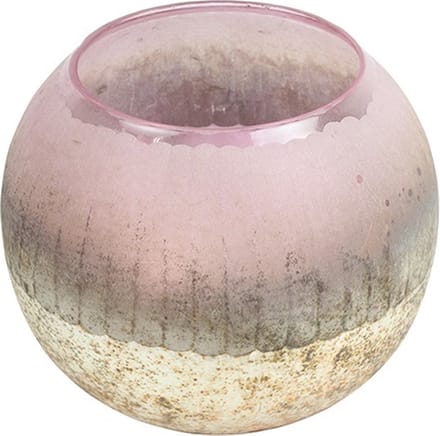 Theelichth convex ro Katica XL roze