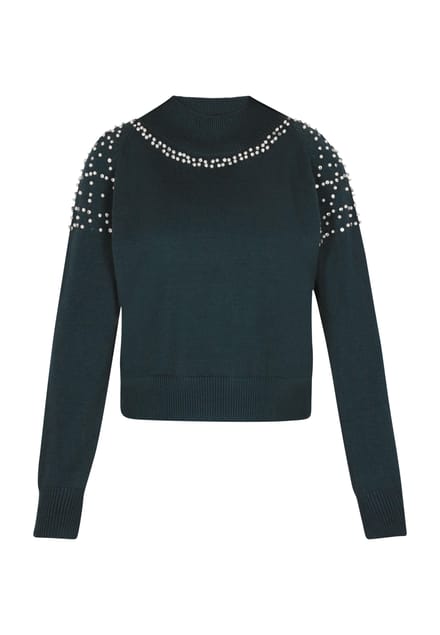 Faina Jumper Dames donkergroen