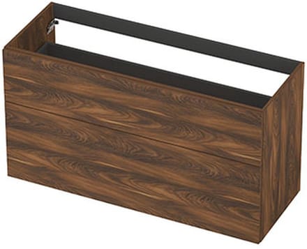 INK - Onderkast 2L A-sym Decor Tbv Grepen - 1200x450x650 Mm - Noten