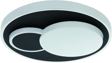 EGLO Lepreso Plafondlamp - LED - 38.5 cm - Wit|Zwart