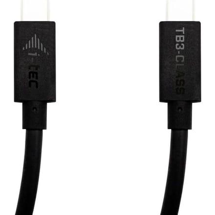 i-tec TB3CBL150CM USB-C-kabel Thunderbolt 3 USB-C stekker 1.50 m Zwart