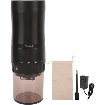 Moulin à café électrique portable à 6 réglages de mouture, 6 tasses, basse température L black