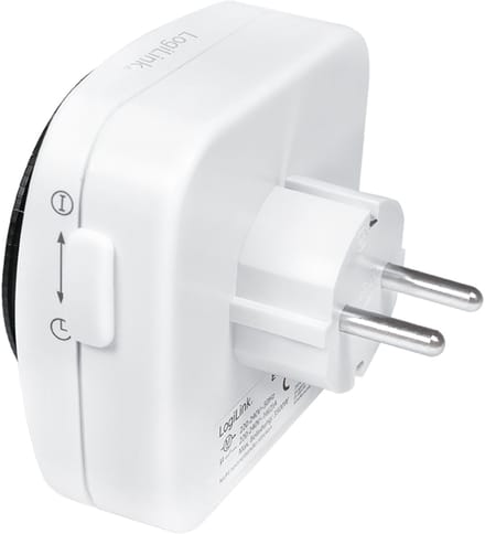 LogiLink mechanische tijdschakelklok voor binnentoepassing, wit