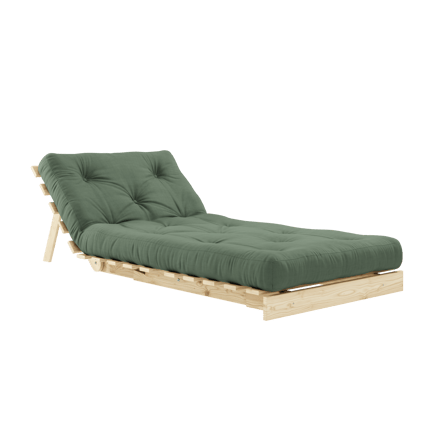 Karup Slaapbank Roots 90 - 756 Olive Green - 100 raw