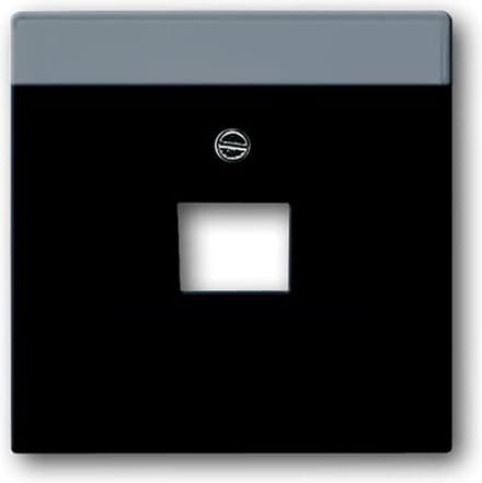 Busch Jaeger Future Linear afdekplaat 1xRJ45/ RJ11 MAT Zwart 1803-885