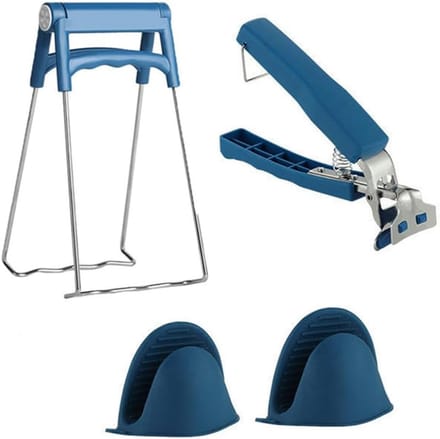 Set van 4 RVS Bekers met Antislip Silicium Handvatten, Ideaal voor Koffie, Thee en Dranken