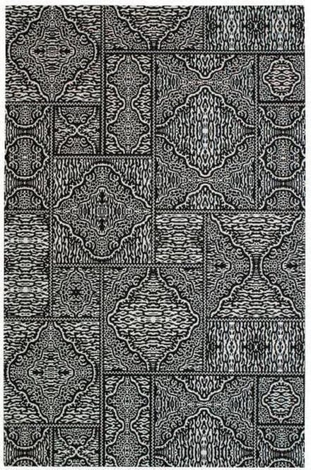 WOOOD Exclusive Renna Vloerkleed - Zwart/Wit - 1x200x300
