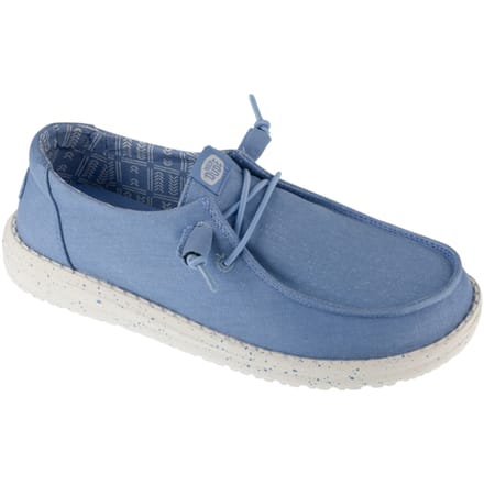 HEYDUDE - Wendy Stretch Canvas Dames Instappers Hydrangea Blue - Maat 36