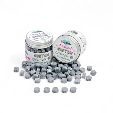Waxzegel melts Custom glitter silver