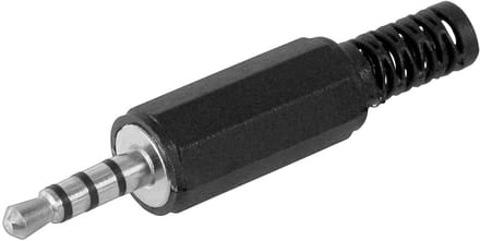 Goobay Jackplug 3,5mm (stereo), 3,5 mm jackplug (4-polig, stereo)