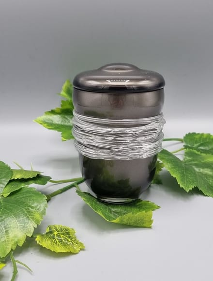 Mini Urn - 159-2 - Antraciet - Kristalglas - Urn - Deel Urn