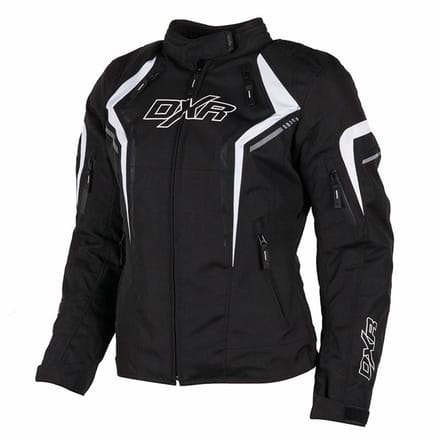MOTOBLOUZ Motorjas JULIA vrouw|4-seizoenen|Zwart/Wit 36 CE-gekeurd