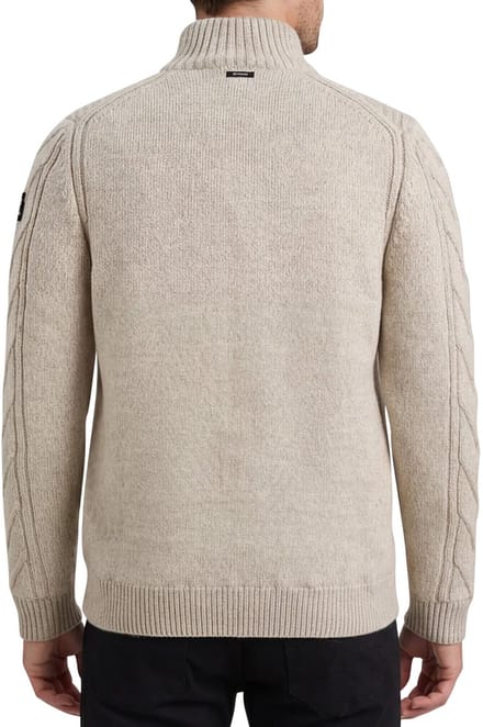 Vest Vanguard Vest Structuur Wol Blend Beige