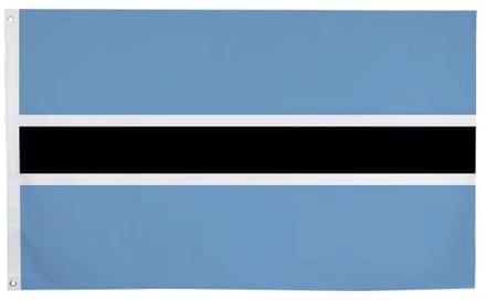 Vlag van Botswana - Botswana Flag - 150/90CM - Polyester - Landen - Vlaggen - WK - CHPN