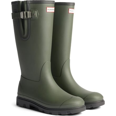 Hunter Field Downpour Boot Rubber Dames Donkergroen/Zwart Wellingtonlaarzen
