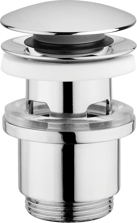 Clic-Clac Wastafelafvoer met Overloop 63 mm Verchroomd