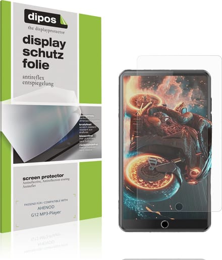 dipos – 4x Matte Beschermfolie geschikt voor AHENOD G12 MP3-Player | Krasbestendige & antireflecterende Screenprotector Ultra-Thin