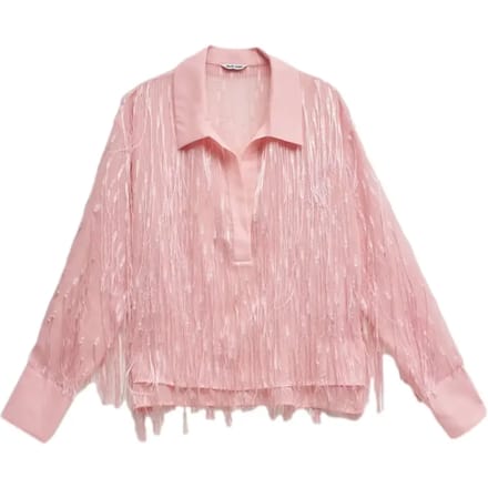 Blouse met franjes dames Salsa Jeans