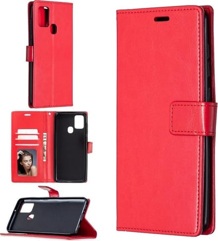 Portemonnee Bookcase Hoesje Geschikt voor: Nokia G11 Plus / G11+- Rood