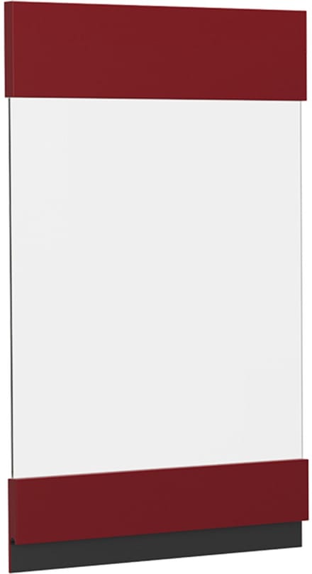Vicco R-Line Keukenfront – 39.6 x 59 cm meubelfront voor de glazen hangkast Rood
