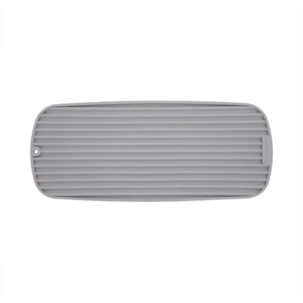 Afdruipmat, Droogmat, Kunststof, 43 x 18 cm, Grijs - KitchenAid | Slim