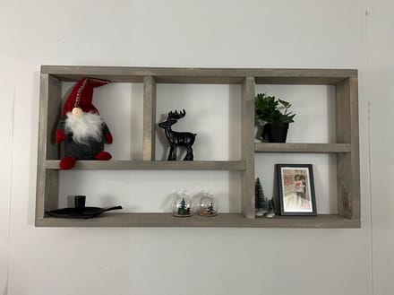 Steigerhout wandrek 100x9x50 cm + ophangsysteem