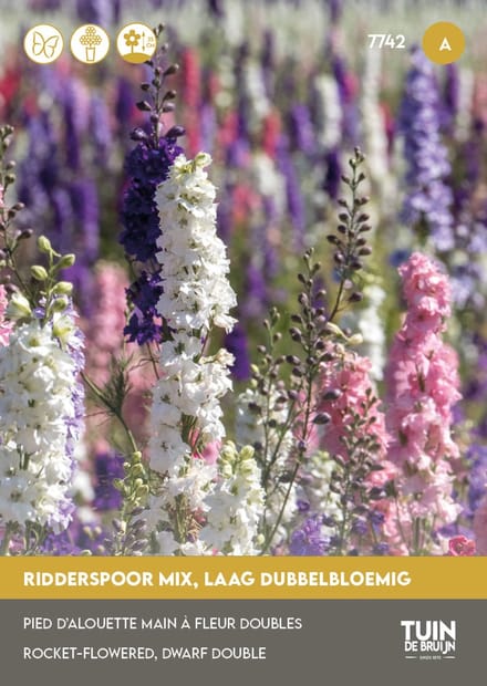 Tuin de Bruijn Ridderspoor Hyacinth Mix – 300 Zaden – Snijbloem