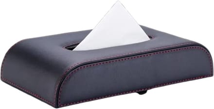 Armsteun Tissuebox Houder met Rode Stiksels - Auto - Armleuning - Doekjes
