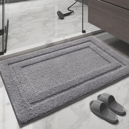 Zachte en Absorberende Badmat 40x60 cm - Donkergrijs