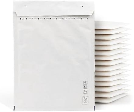 10 Stuks Luchtkussenenveloppen - Bubble Enveloppen in Diverse Maten - 100 x 165 mm