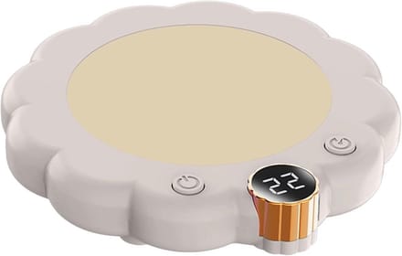 Bekerwarmer - Mokwarmer Onderzetter - Dranken Warm Houden - Intelligente Temperatuurregeling - 3 Modi - Wit