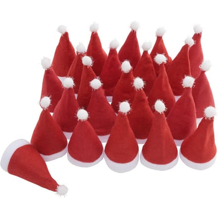 VBS Kerstmutsen voor 5 cm hoofddiameter, 24 stuks