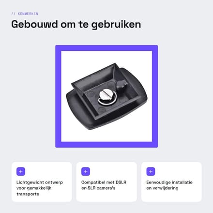 Dailygoods- Snelkoppelingsplaatklem Lichtgewicht - Verstelbare Klem - Camera - Adapter - DSLR/SLR - Spionage