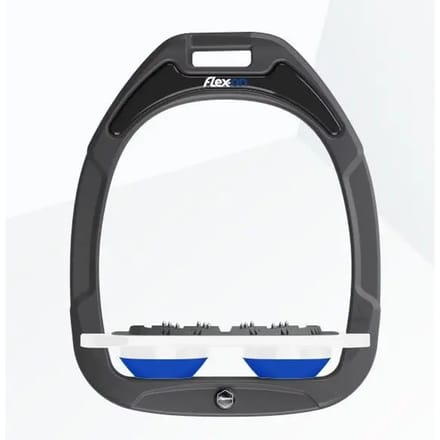 Ultragrip Platte Steigriemen Antraciet/Wit/Blauw Flex-On Green Composite