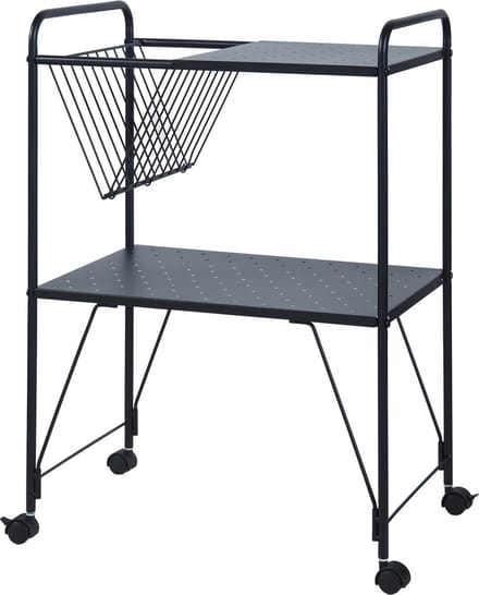 Keukentrolley Austrheim 75x50x33 cm zwart
