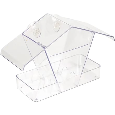 Duvoplus - Voerbak - Vogel - Eetpot Met Anti-mors Grille 10,5x5,5x5cm Transparant - 1st