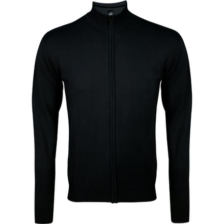 SOLS Heren Gordon Full Zip Cardigan (Zwart)