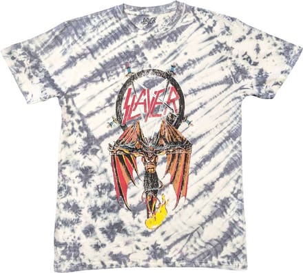 Slayer - Winged Crucifix Heren T-shirt - S - Multicolours/Blauw