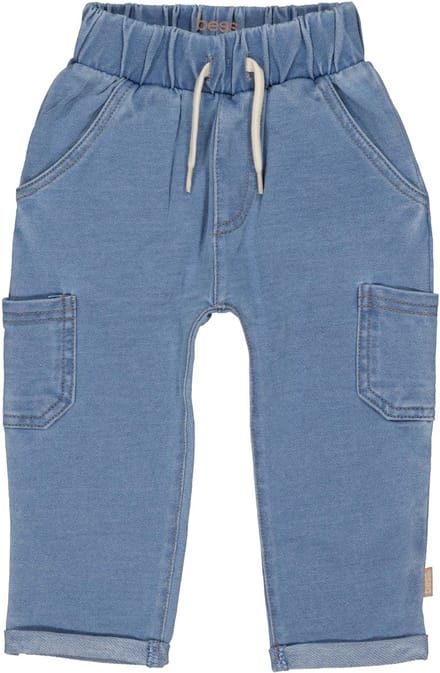 B.E.S.S. - Broek Jog Denim - Stone Wash