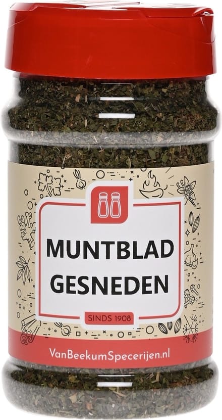 Van Beekum Specerijen - Muntblad Gesneden - Strooibus 60 Gram