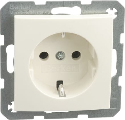 BERKER S1 Inbouw wandcontactdoos (wcd) RA 1-voudig polar wit