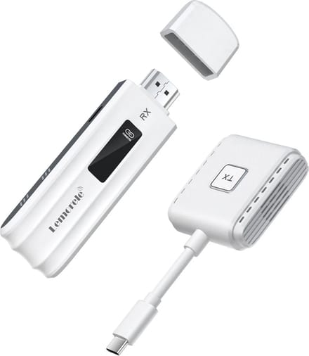 Lemorele™ P300 HDMI Wireless Transmitter and Receiver - Type-C Zender - 50M Bereik - 1080P 60Hz - Plug & Play