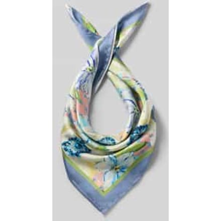 Sjaal van pure viscose met florale all-over print