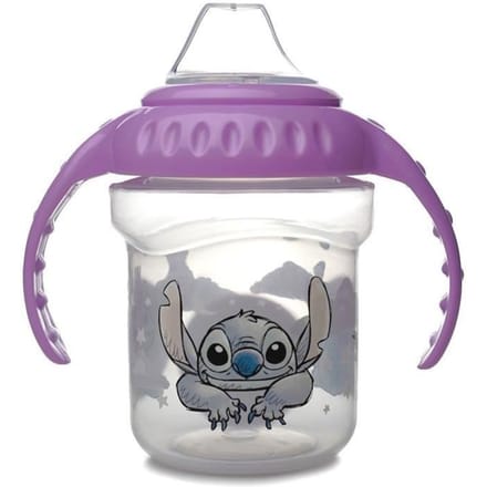 Mok met handvatten - THERMOBABY - 250 ml - Siliconen schenktuit - Lilo & Stitch