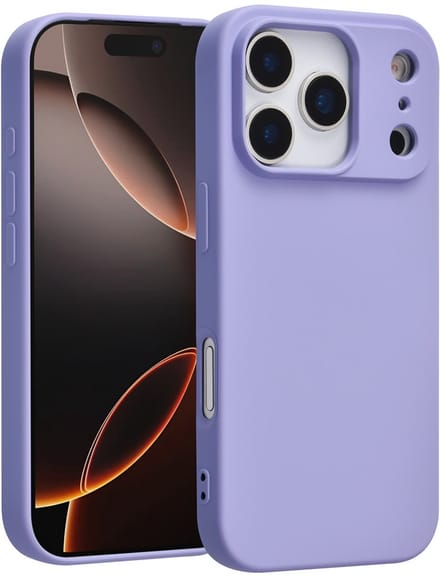 TUNIQ Back cover voor iPhone 17 Pro - Slank ontwerp - Matte lilac - Stoot- en krasbescherming
