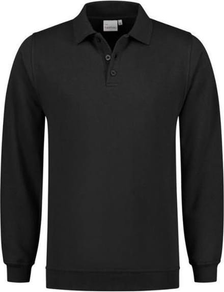 Santino Robin Polo Sweater lange mouw - Zwart - M