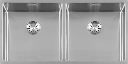 Lorreine Superplug series spoelbak 40+40x40cm cm RVS 4040SP
