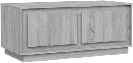 Salontafel Hout met Uitsnijding 102x50x44 cm Sonoma Eiken Grijs