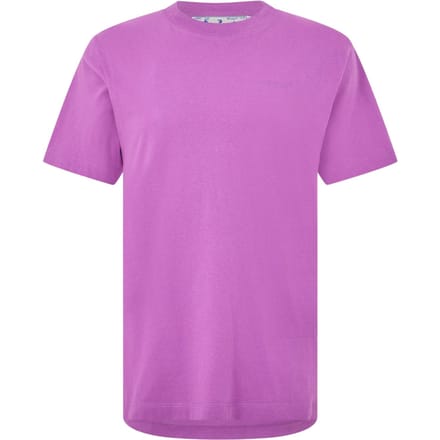 Off White Heren Grafisch T-Shirt (Orchidee)